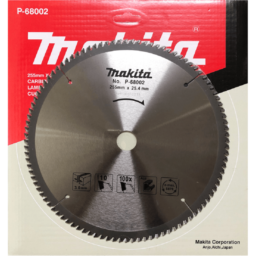 Makita P-68002 Circular Saw Blade 10 x 100T for Aluminum - KHM Megatools Corp. Makita P-68002 Circular Saw Blade 10 x 100T for Aluminum - KHM Megatools Corp.